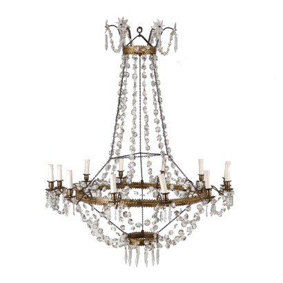 Chandelier Glass Italy XIX Century