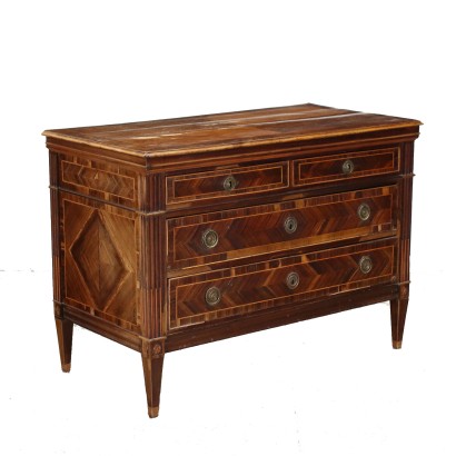 Neoclassical Chest of Drawers Mahogany Italy XVIII Century