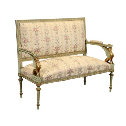 Neoclassical Style Sofa Padded Italy XX Century