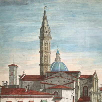 G. Zocchi Etching Italy XVIII Century
