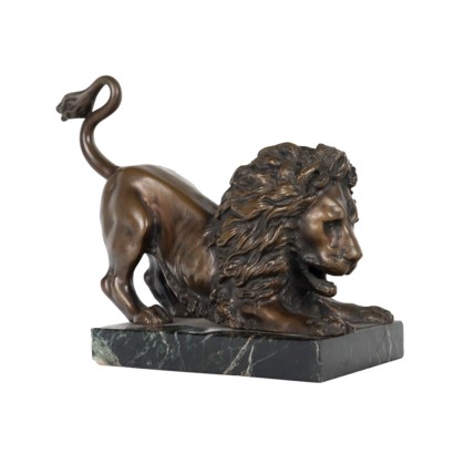 Lion Bronze Italy XX Century