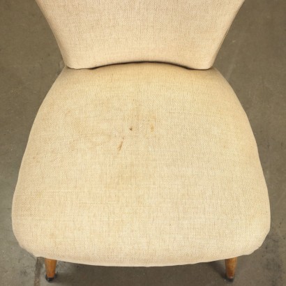 Paire de Fauteuils Tissu Italie Années 1950-1960