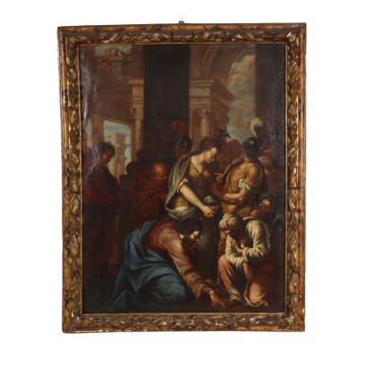 Huile sur Toile Sujet Sacré Italie XVII-XVIII Siècle