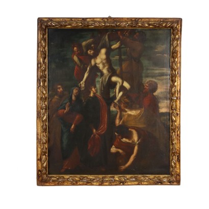 Religious Subject Oil on Canvas Italy XVII-XVIII Century