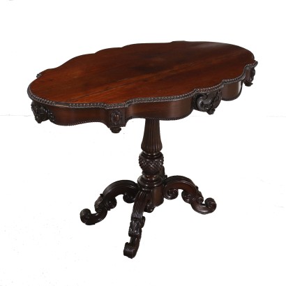 Table Basse Louis Philippe Acajou Italie XIX Siècle