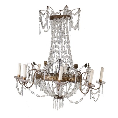 Chandelier Glass Italy XIX Century