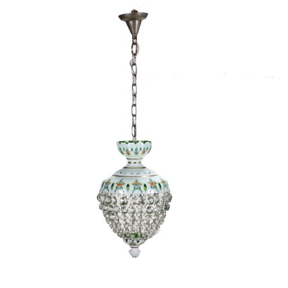 Chandelier Glass Czechoslovakia XX Century