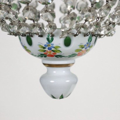 Chandelier Glass Czechoslovakia XX Century