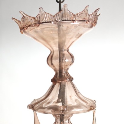 Murano Glass Chandelier Italy 1950s