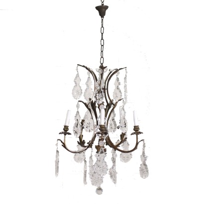 Chandelier Bronze Italy XX Century