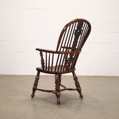 antigüedades, sillón, sillones antiguos, sillón antiguo, sillón italiano antiguo, sillón antiguo, sillón neoclásico, sillón siglo XIX, Sillón Cedro Windsor