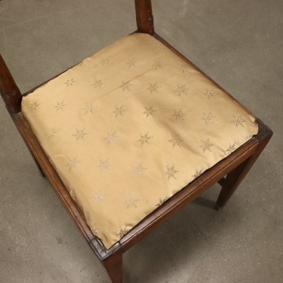 Fauteuil et Chaise Néoclassique Noyer Italie XVIII Siècle