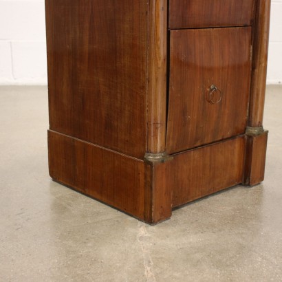 Empire Bedside Table Walnut Italy XIX Century