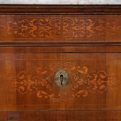 Charles X Chest of Drawers Walnut Italy XIX Century