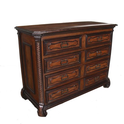 Baroque Chest of Drawers Walnut Italy XVII-XVIII Century