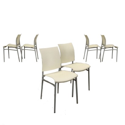 Group of 6 Cassina Coco Chairs Plastic Italy 1990s