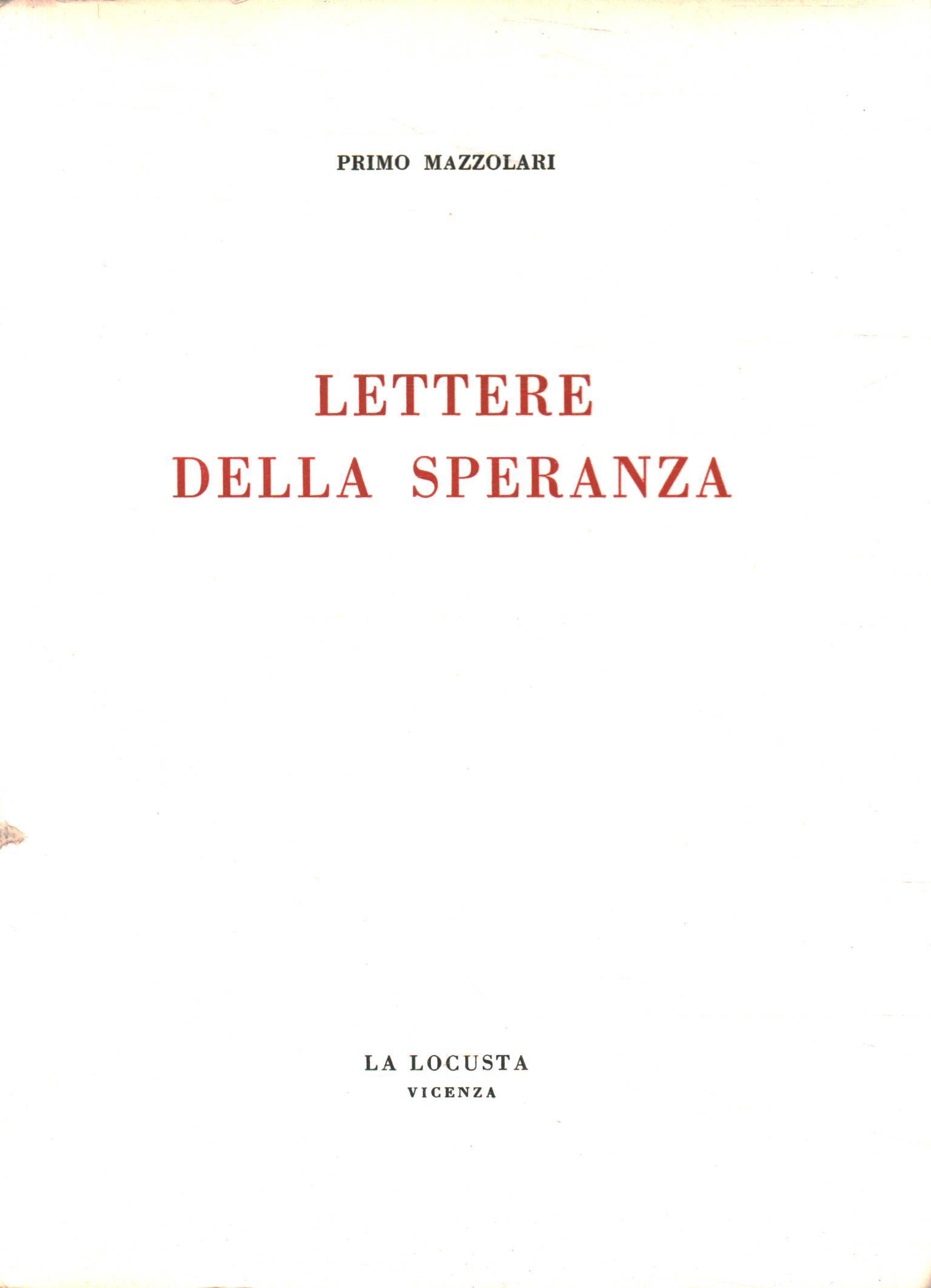 Lettere della speranza