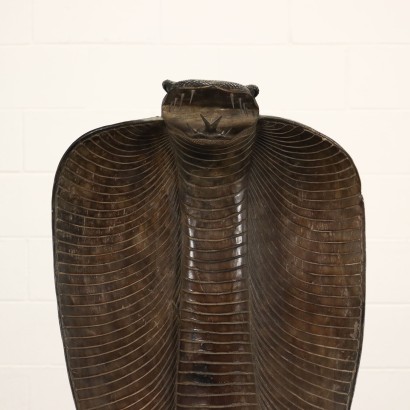 Cobra Snake Wooden Sculpture XX Century