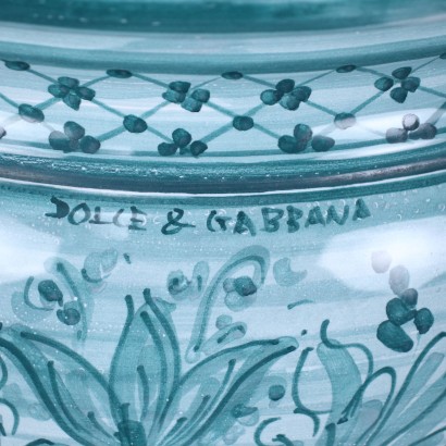 Dolce and Gabbana Cachepot Vase Ceramic Italy XX Century