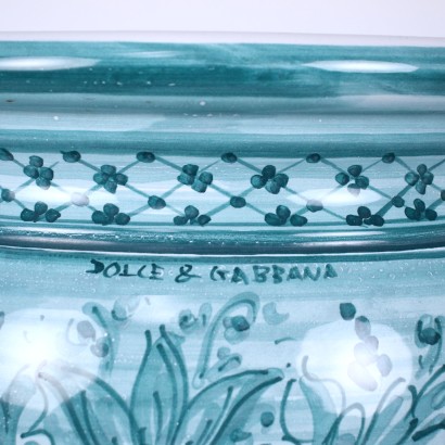 Dolce and Gabbana Cachepot Vase Ceramic Italy XX Century