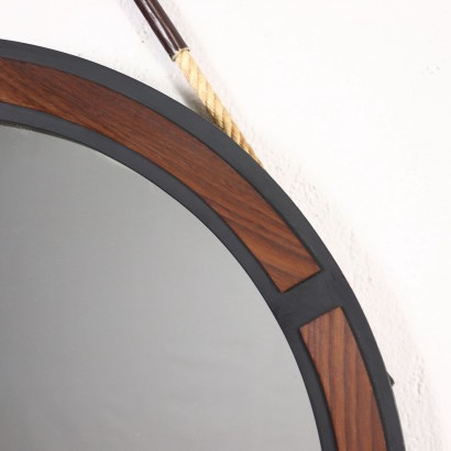 Wall Mirror Wood Italy 1960s