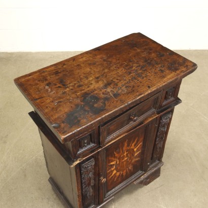 Night Table Walnut Italy XVIII Century