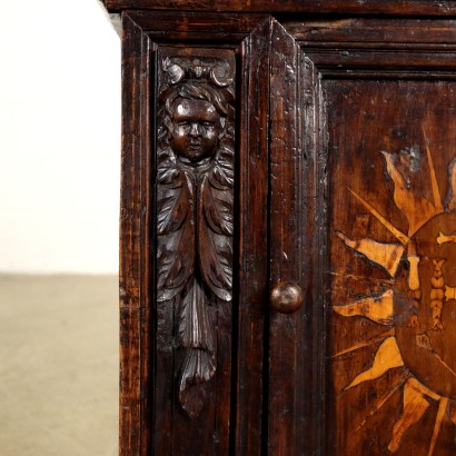 Night Table Walnut Italy XVIII Century