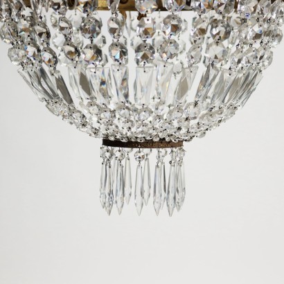 Empire Style Chandelier Glass Italy XX Century