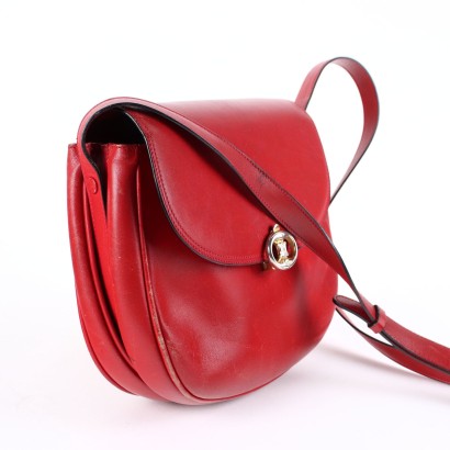 Sac Rouge Céline Vintage Cuir France Années 1960-1970