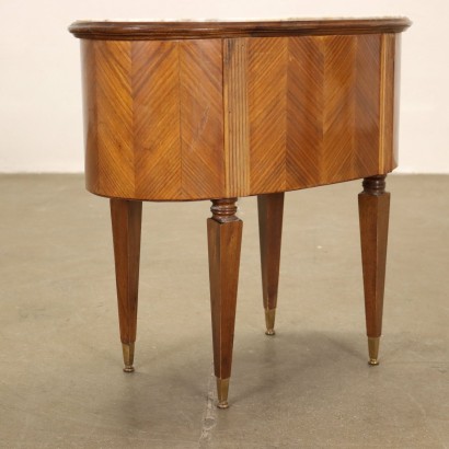 Pair of Bedside Tables Walnut Italy 1950s-1960s