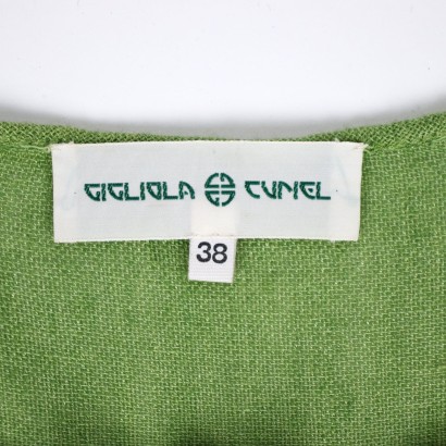 Gigliola Curiel Vintage Jersey Shirt Gr. S Italien 1980er