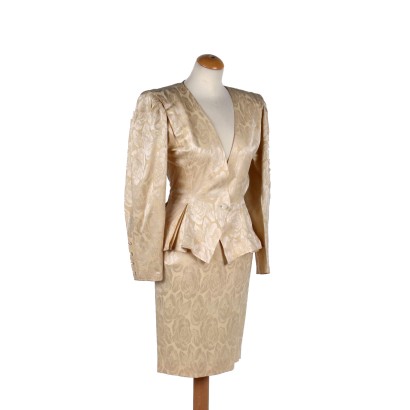 Vintage Ungaro Suit Silk Size 8 France 1980s