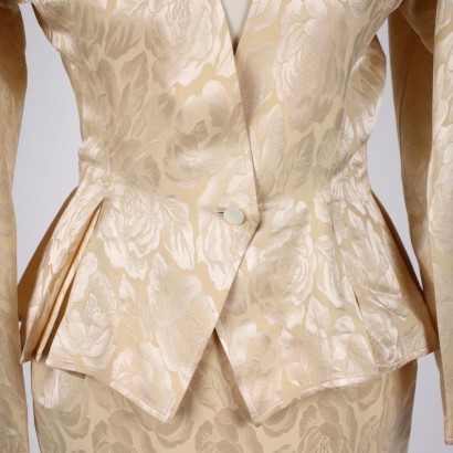 Vintage Ungaro Suit Silk Size 8 France 1980s