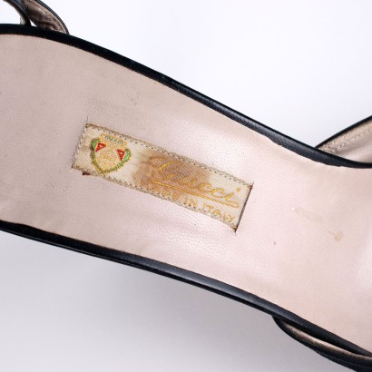 Sandales Gucci Cuir Taille 37,5 Italie Années 1950