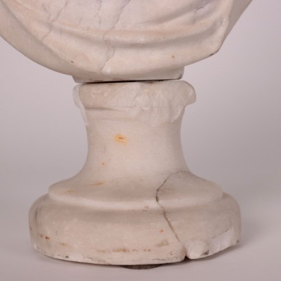 Bust of Old Woman Marble Italy XVIII Century