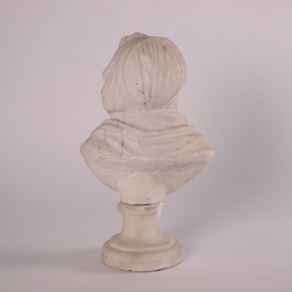 Bust of Old Woman Marble Italy XVIII Century