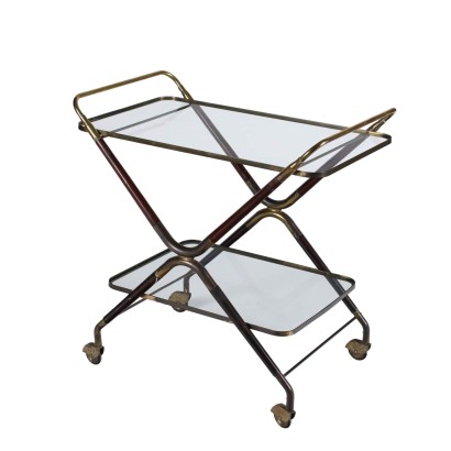 Service Trolley Glass Italy 1950s