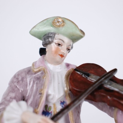 Coppia di Statuine Manifattura di Meissen