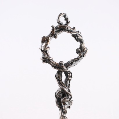 Porte-Fruits en Argent F.lli Cacchione Italie Années 1930-1940