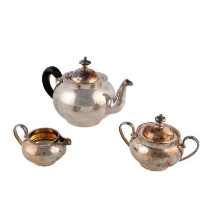 antigüedades, vajilla, antigüedades de vajilla, vajilla antigua, vajilla italiana antigua, vajilla antigua, vajilla neoclásica, vajilla del siglo XIX, Pampaloni Silver Tea Service Fi