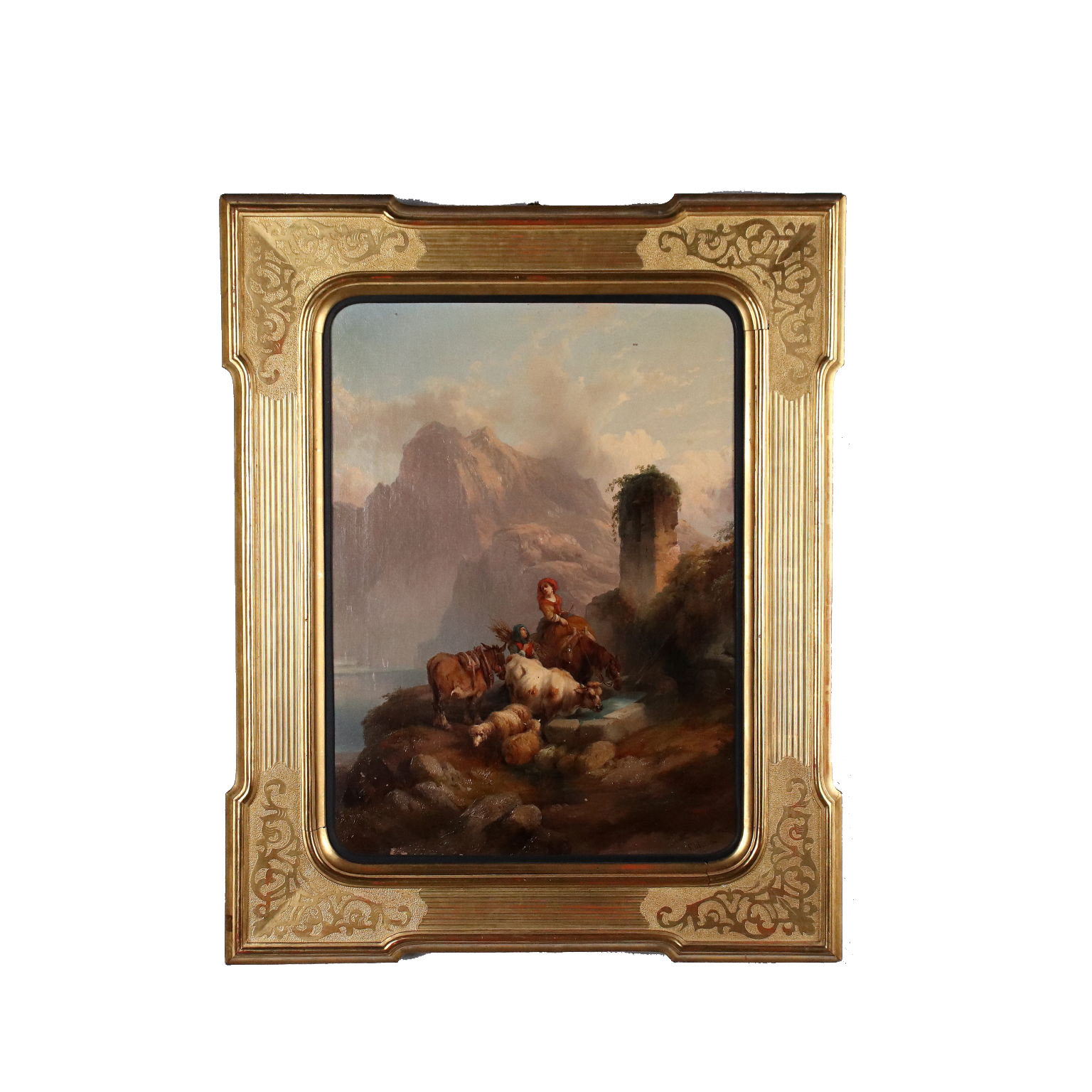 Grande specchiera, Firenze, 1860 circa, attribuita a Francesco