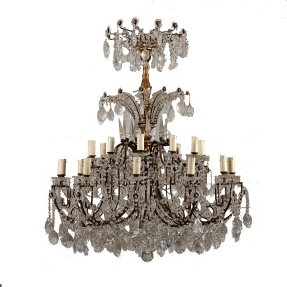 Candelabro de cristal grande
