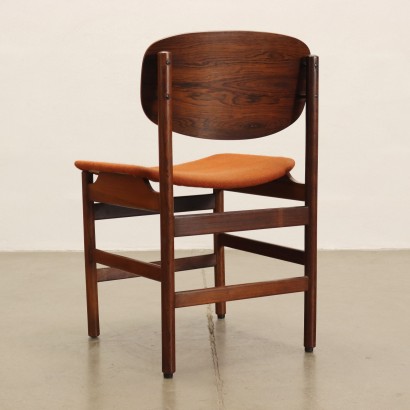 Group of 6 Chairs Rosewood Italy 1960s