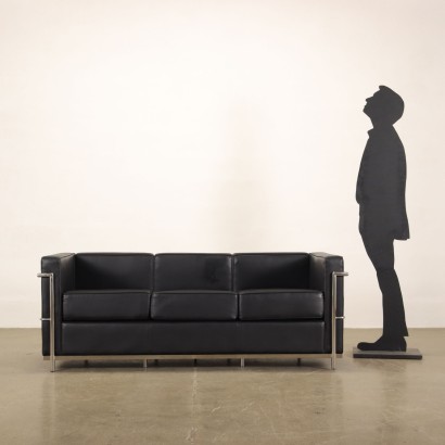 Sofa Kunstleder Italien 2000er