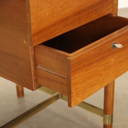 Writing Desk Walnut Italy 1970s-1980s