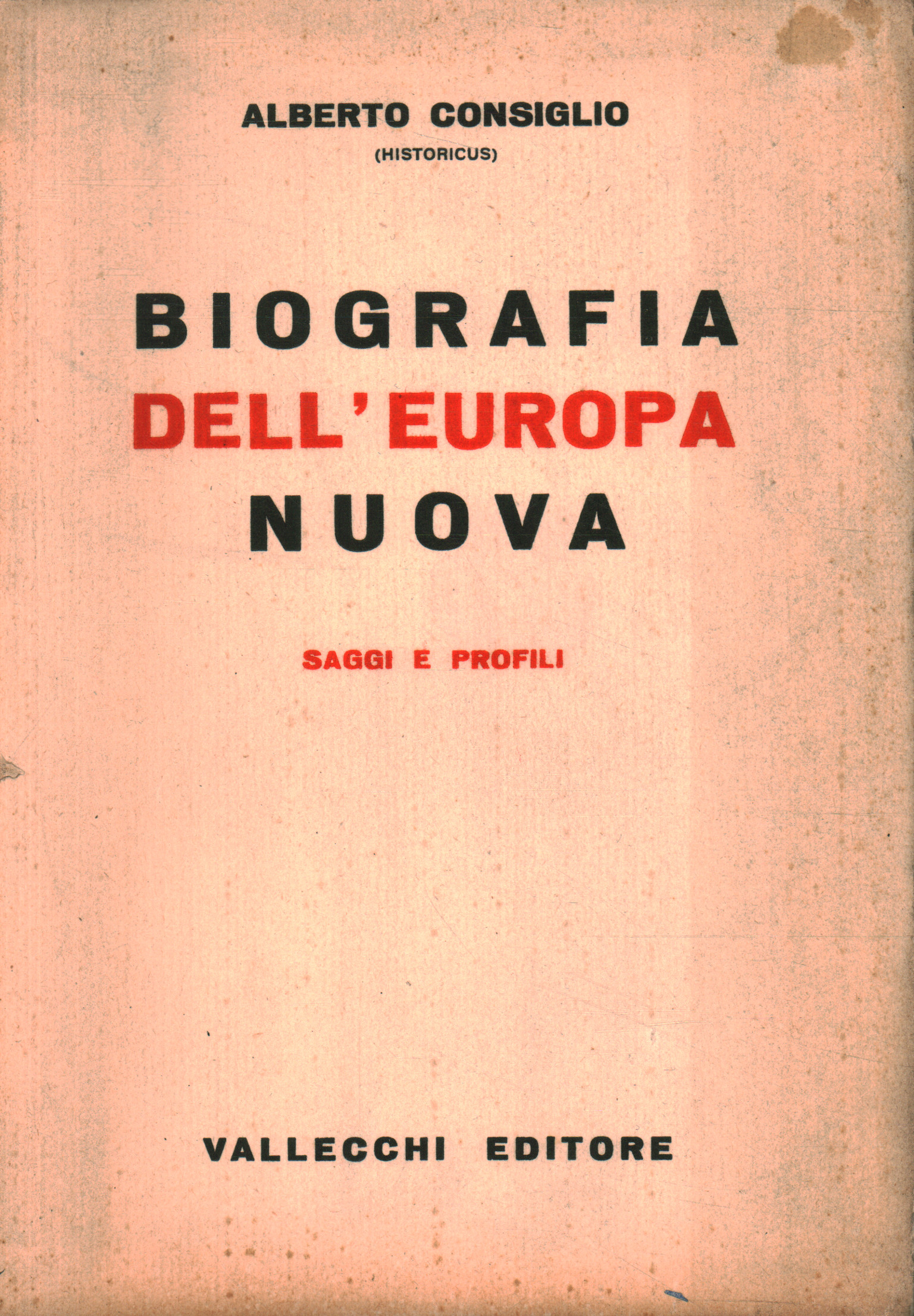 Biografía de la nueva Europa. Sabiduría
