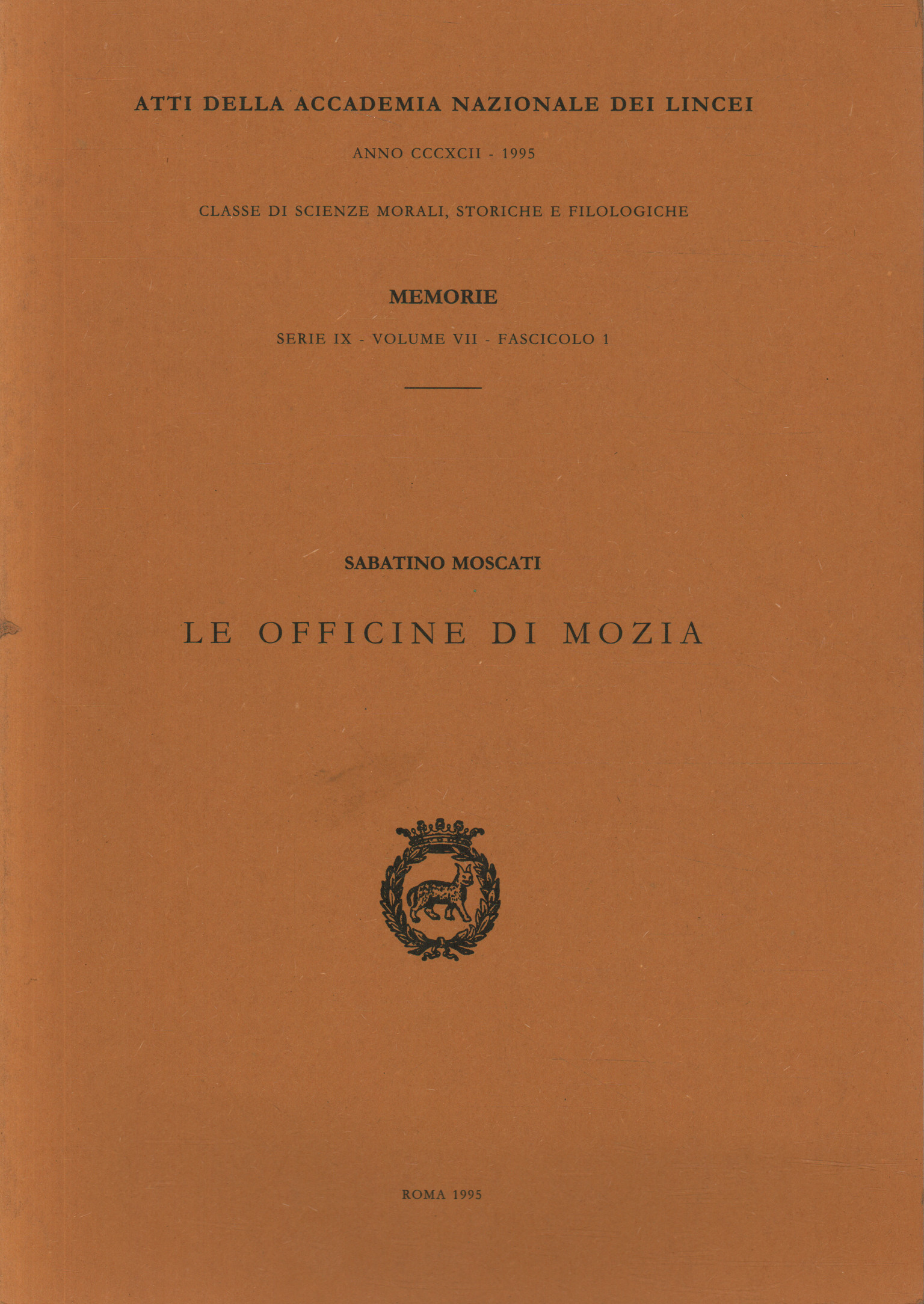 The Mozia workshops