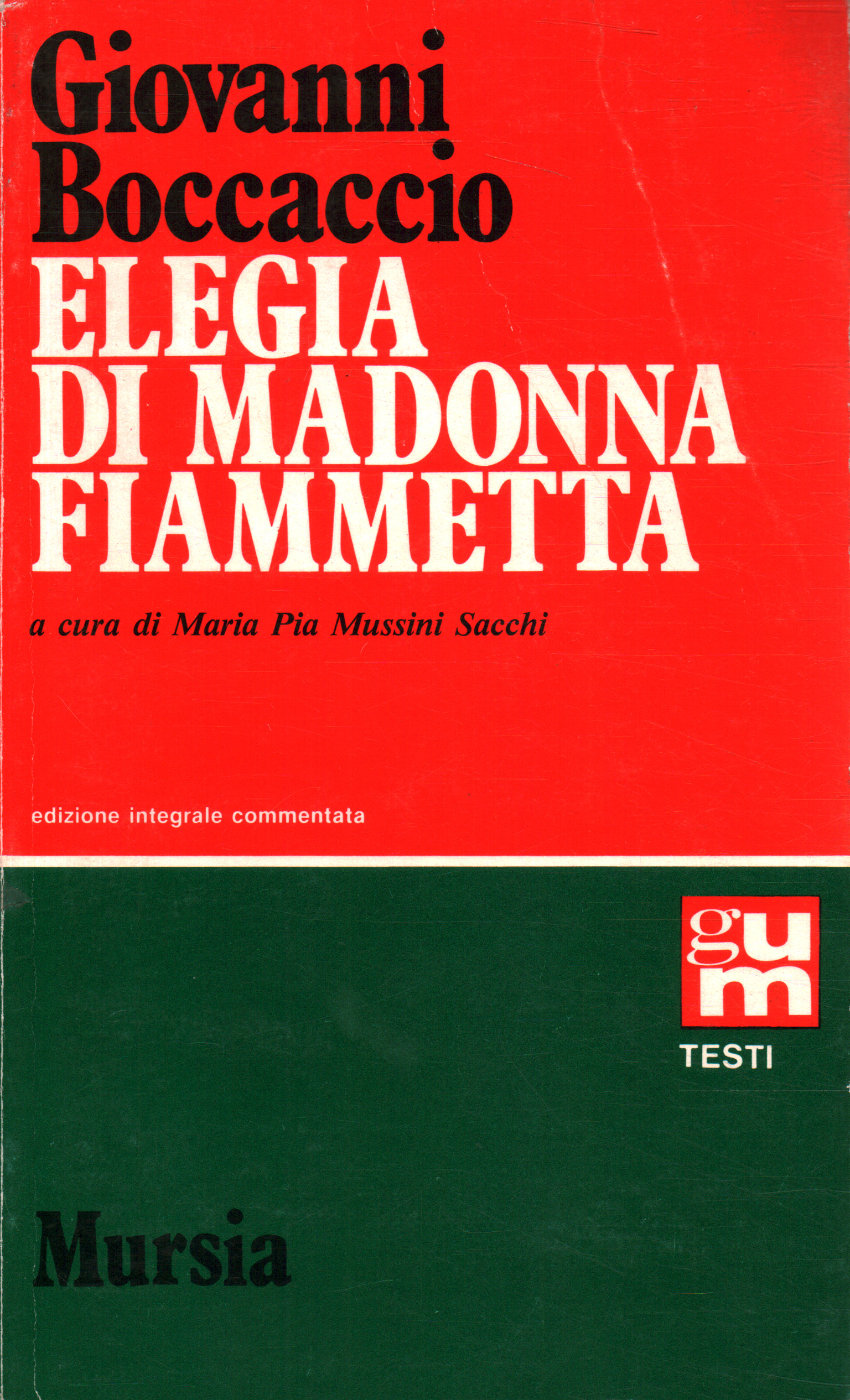 Elegy of madonna Fiammetta