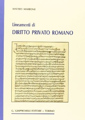Lineamenti di diritto privato romano