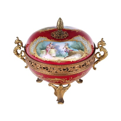 Sevres Chateau des Tuileries Casket Porcelain France XIX Century